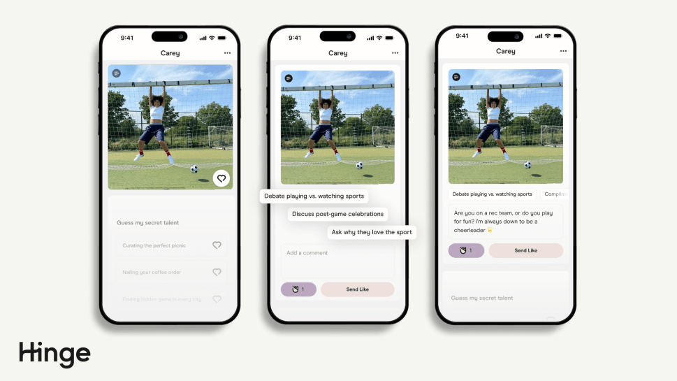 Hinge Debuts A.I. Conversation Starter to Rescue Users From the ‘Dating Apocalypse’